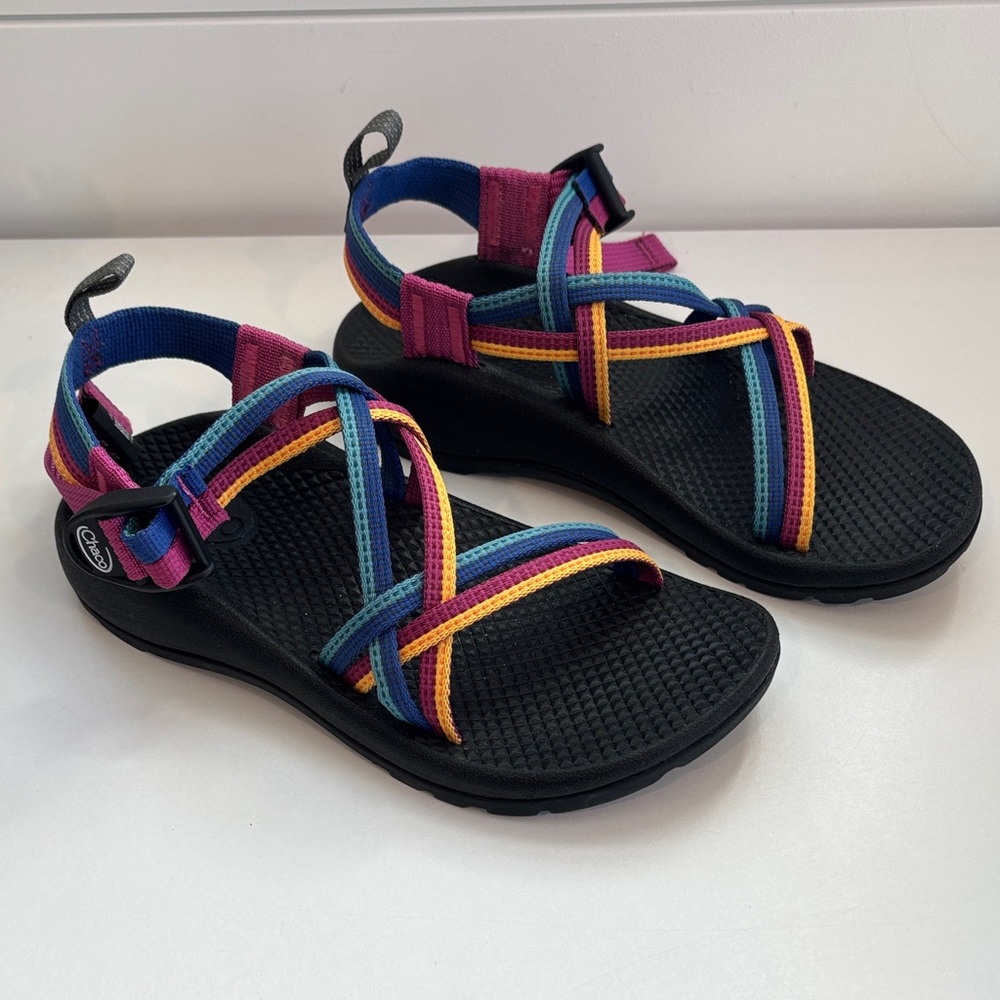 Chaco Kids' ZX/1 EcoTread  Multicolor sandals Sz 2